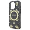 Guess GUHMP16LH4PYEEK iPhone 16 Pro 6.3 czarny/black hardcase IML Peony On 4G Background MagSafe